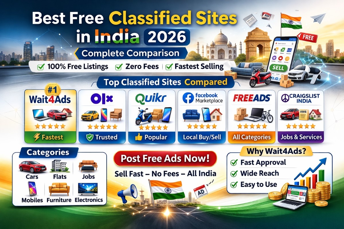Best Free Classified Sites in India 2026: Complete Comparison