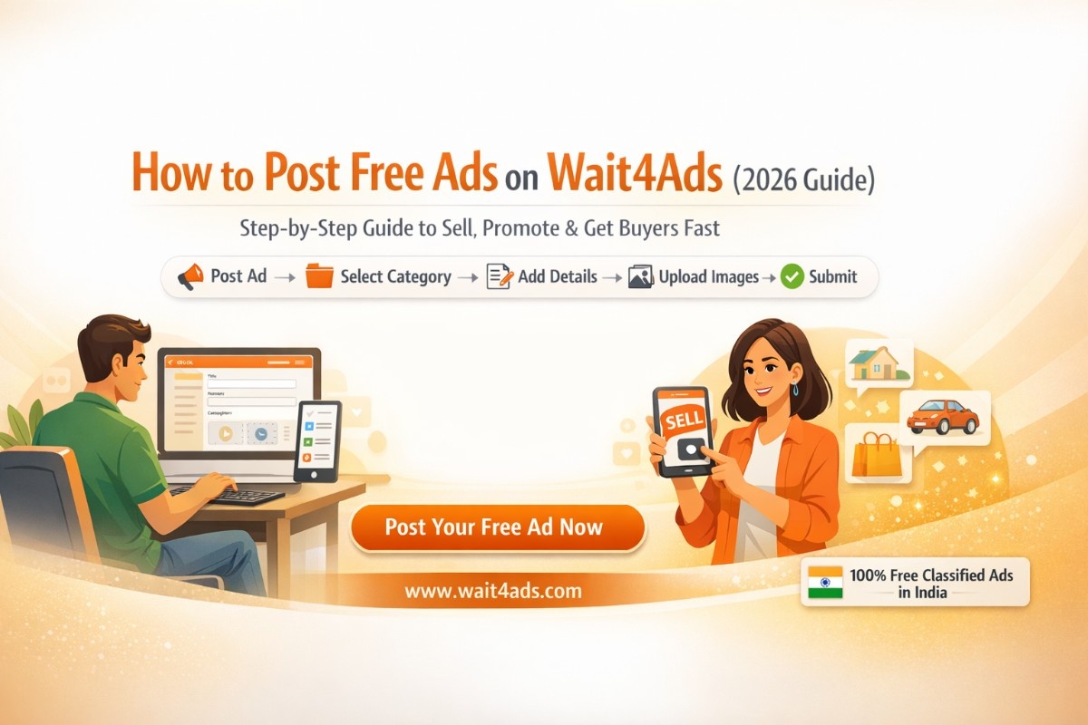 How to Post Free Ads on Wait4Ads: Complete Step-by-Step Guide 2026