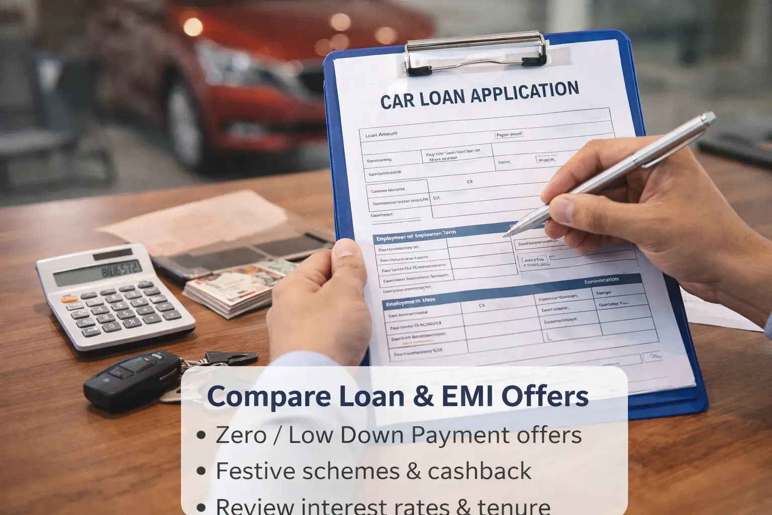 Car loan application and planning tools