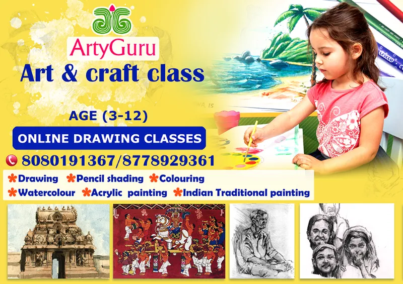 ARTYGURU Online Drawing Classes for Kids Aged 3–12 Years