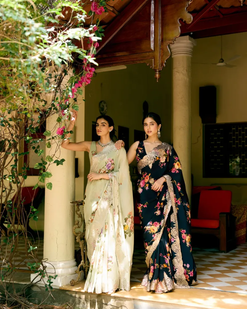 Buy Designer Embroidered Sarees Online | Mehr by Annu