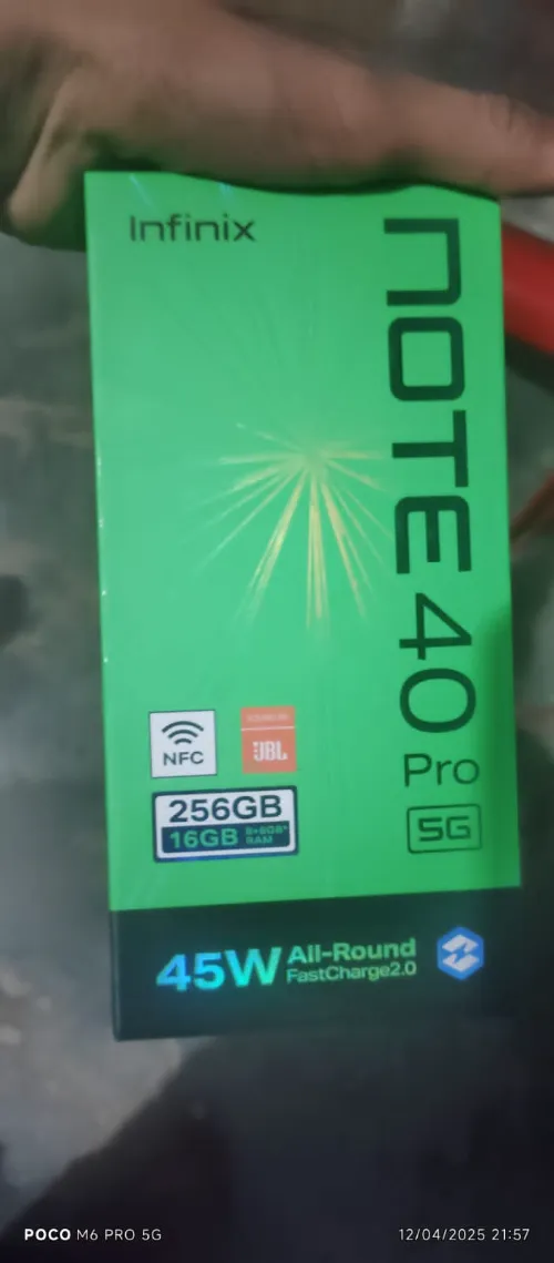 Infinix hot 40 pro 5g 8/256 gb