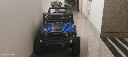 Rechargeable battery operated double seater jumbo hummer Jeep car for 