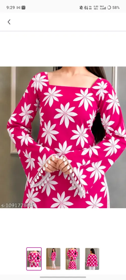 🌸 Stylish Floral Kurti 😍✨ Sirf ₹299Se! ❤️