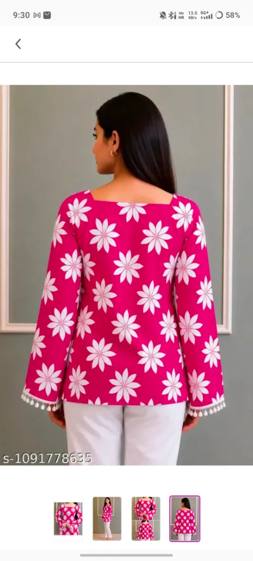 🌸 Stylish Floral Kurti 😍✨ Sirf ₹299Se! ❤️