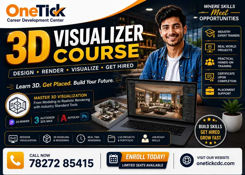 Best 3D Visualizer Course for Interior Design & Rendering