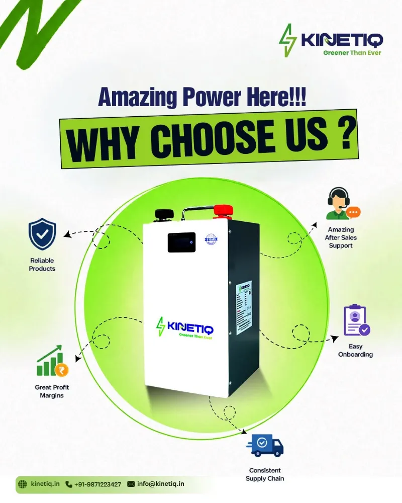 Efficient Power Backup with Kinetiq Batteries