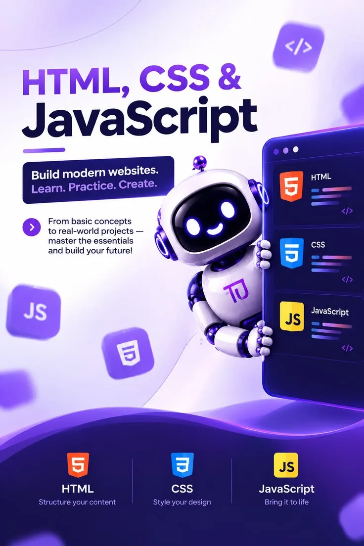 Learn HTML, CSS & JavaScript at AGN Hub. Build, style and develop mode
