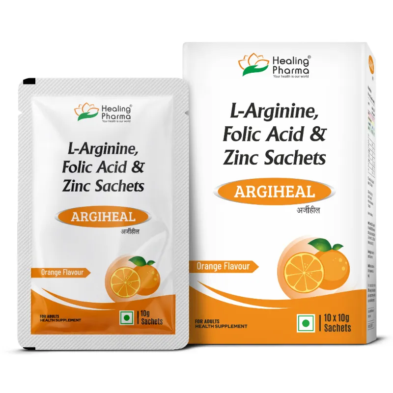 Buy Argiheal – L-Arginine Sachets, Zinc & Folic Acid Sachet