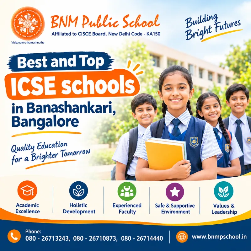 Best and Top ICSE schools in Banashankari, Bangalore