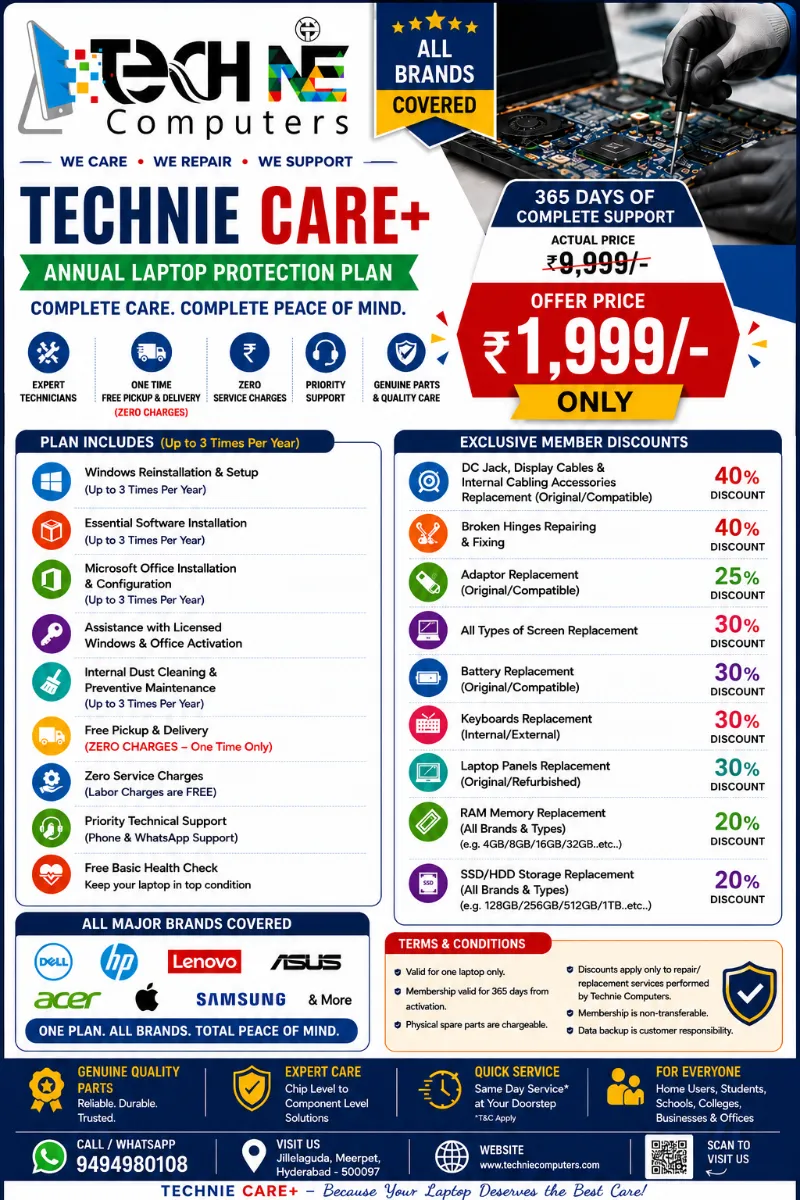 Laptop repair and service