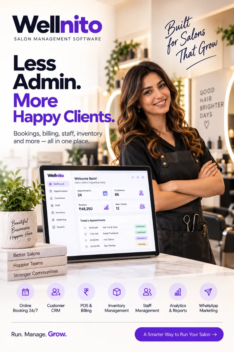Wellnito – All-in-One Salon & Spa Management Software