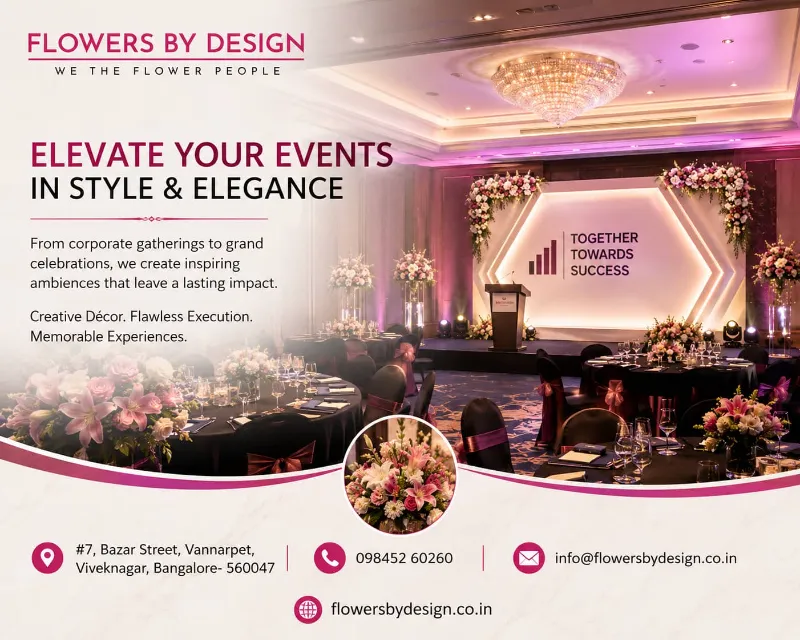 Professional Corporate Event Décor Services | Flowers by Design