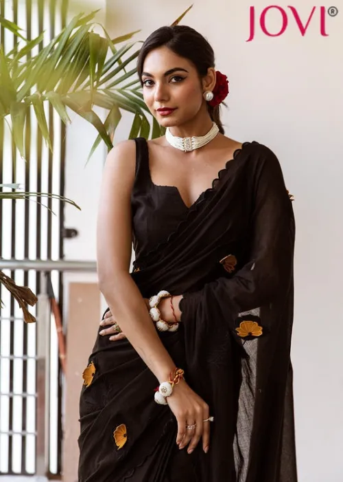 Latest Designer Cotton Ready to Wear Sarees for Women | JOVI India