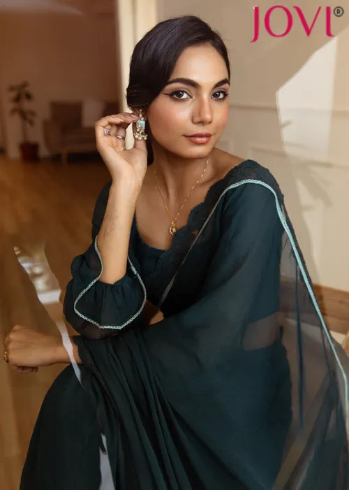 Latest Designer Cotton Ready to Wear Sarees for Women | JOVI India