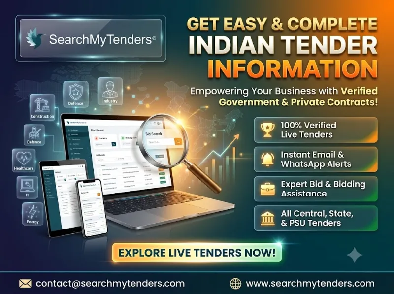 Get Easy & Complete Indian Tender Information | SearchMyTenders