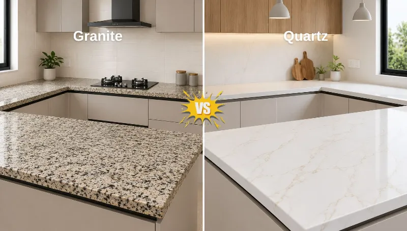 Granite vs Quartz Kitchen Slabs: Which Countertop Is Right for You?
