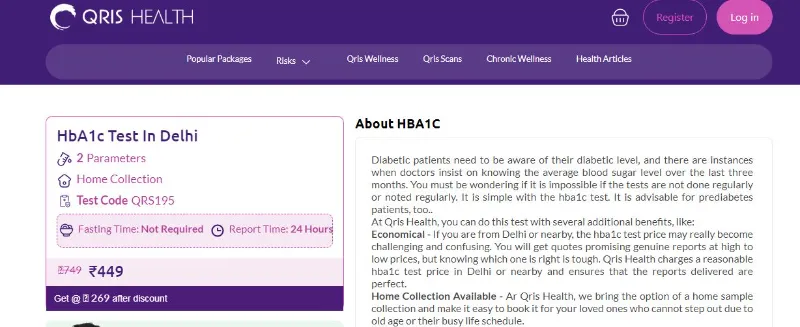 Book HbA1c Test in Delhi at Best Price | Free Home Sample Collection - Others in New Delhi for ₹449
