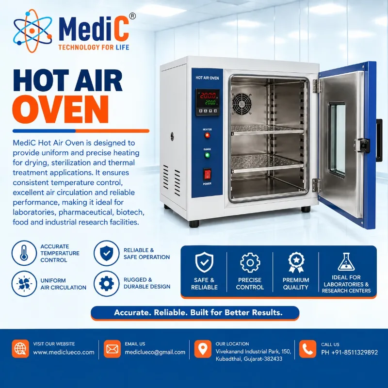 Hot Air Oven Manufacturer & Supplier in India – Mediclue