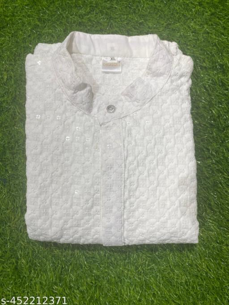 Men’s chikenkari premium kurta