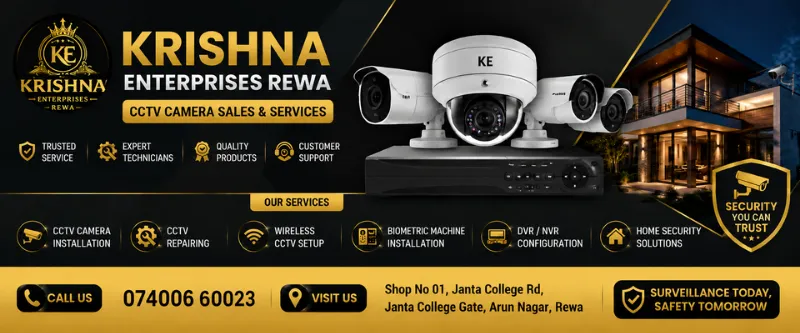 Krishna Enterprises Rewa - CCTV Camera Sales & Installation Services