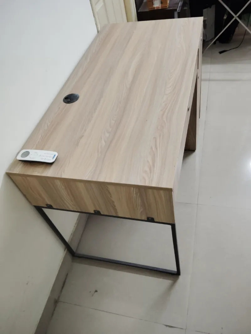Study / Computer Desk with Lock Drawers & Cabinet | Light Oak Finish