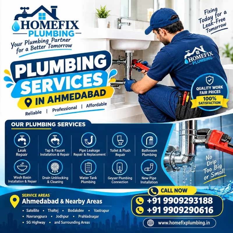 Plumber Service in Ahmadabad | 24/7 Plumbing Repair