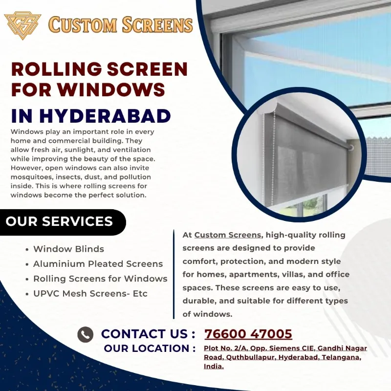 Rolling Screen for Windows In Hyderabad