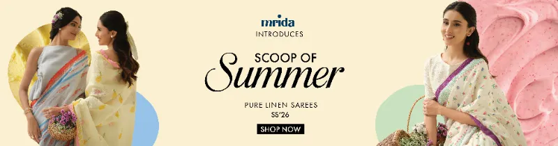 Mrida Handloom Linen and Cotton Silk Sarees Crafted for Comfortable Su - Fashion in Indore for ₹4000