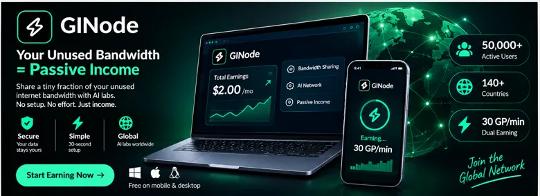 GINode – Free Income Platform