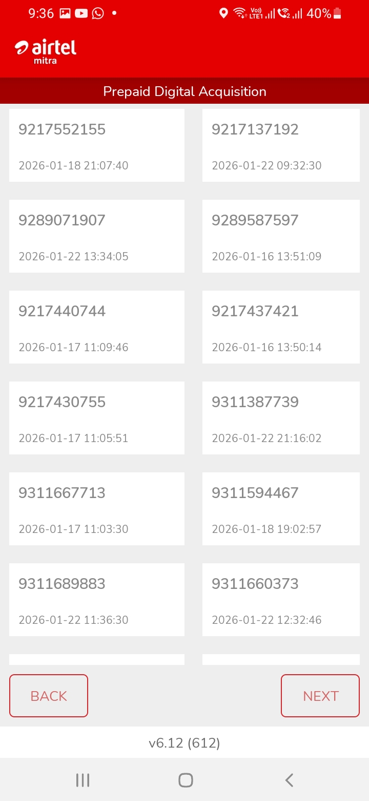 Airtel prepaid number free choice number available aadhar ekyc