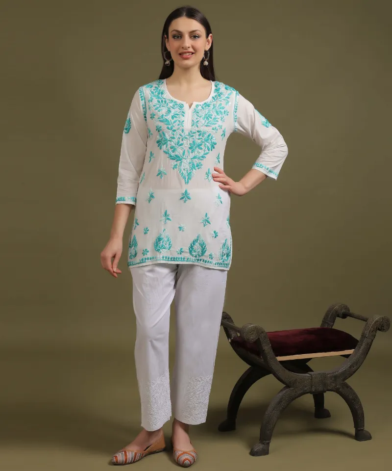 Short Kurti for Women – Elegant Chikankari Ethnic Wear