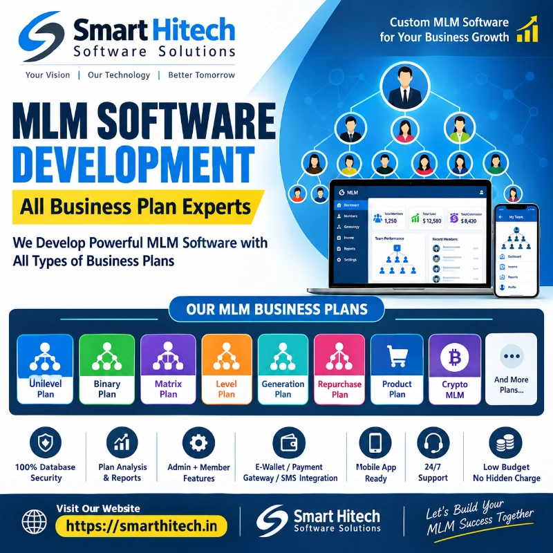 MLM Software Company in Delhi | Binary & Matrix MLM Software