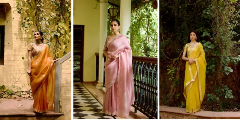 Buy Designer Embroidered Sarees Online | Mehr by Annu