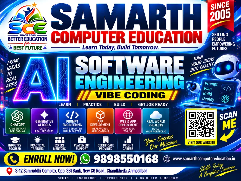Samarth Computer Education – Best Computer Courses in Chandkheda, Ahme