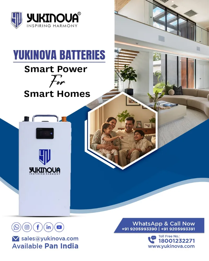 Yukinova Battery – Lithium Battery for Inverter India  