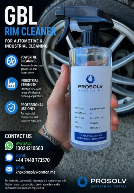 Buy 99.99% 1L GBL wheel cleaner USA delivery - Cars & Other Vehicle in Houston for ₹250