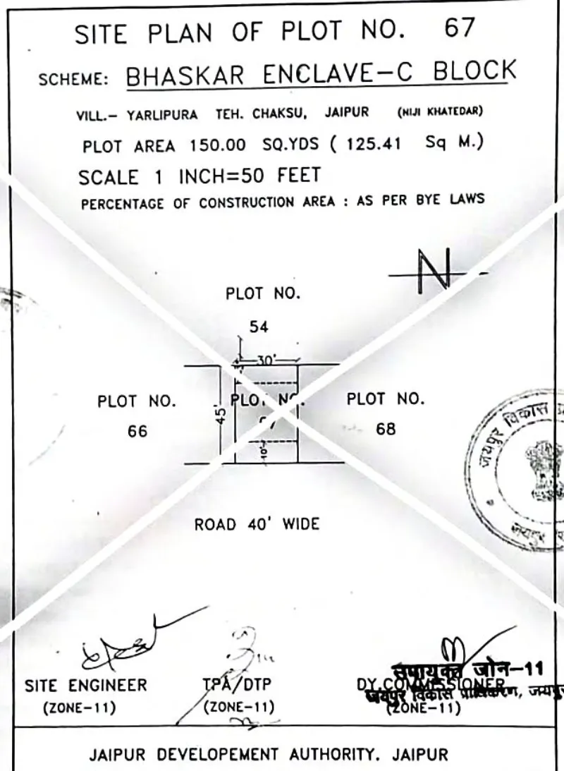 JDA Plot start 17500/ gaj Near by rate 35000/ gaj Tonk road Jaipur