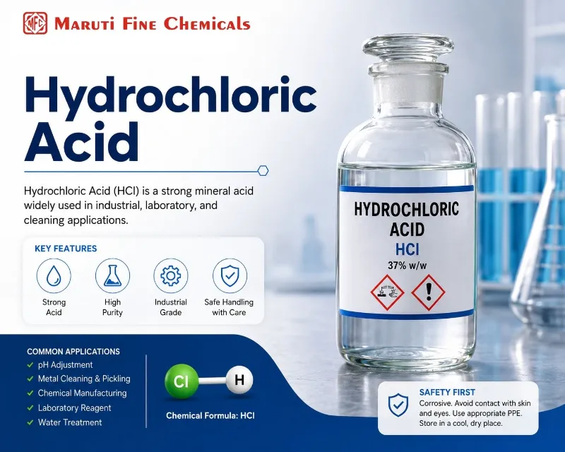 Buy hydrochloric acid from trusted supplier | Maruti Fine Chemicals