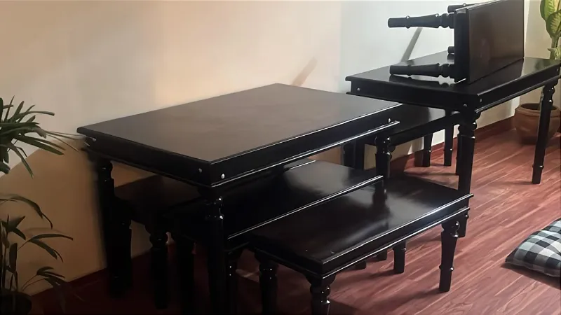 Full Restaurant Dining Set (A1 Seesham Wood)