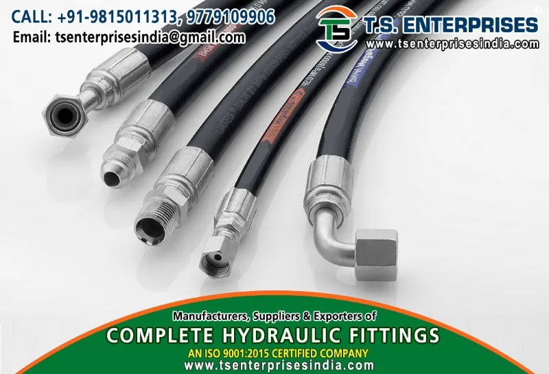 hydraulic hose pipe fittings manufacturers suppliers in india +91 9815