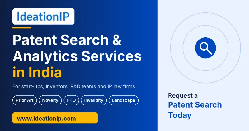 Patent Search & Analytics Services in India - Prior Art, FTO, Novelty & Landscape | IdeationIP