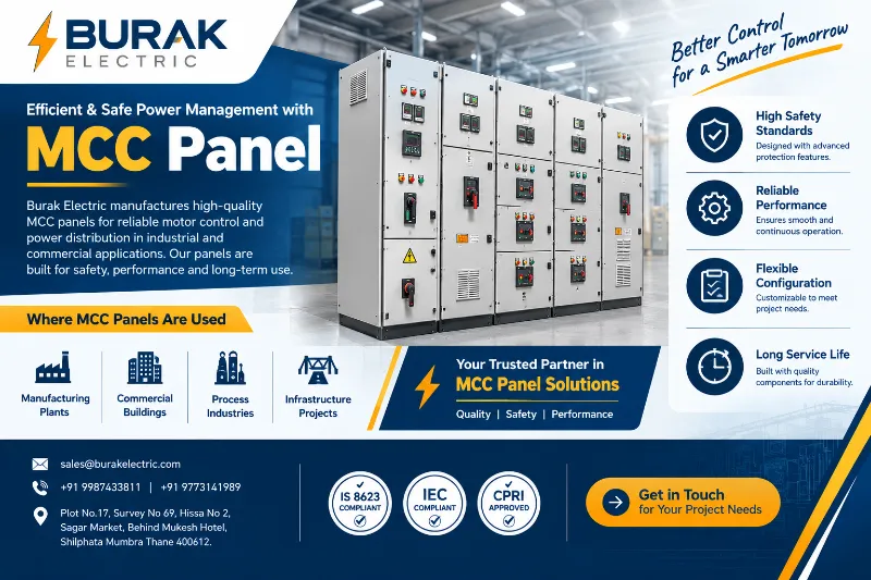 MCC Panel Manufacturer and Supplier for Industrial Needs