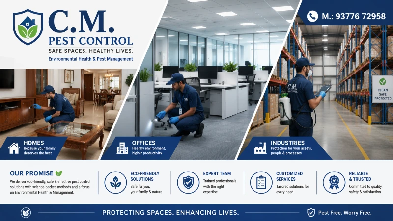 Surat’s Trusted Choice for a Pest-Free Home | C M Pest Control