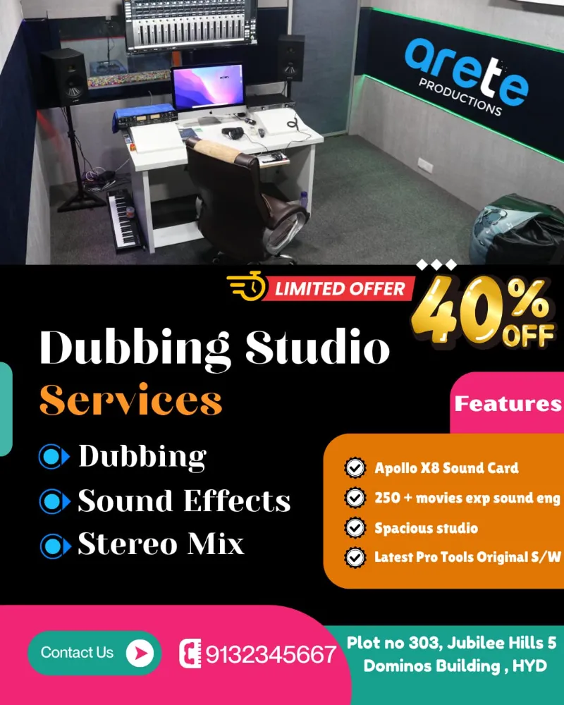 Professional Dubbing Studio Services in Hyderabad - Others in Hyderabad for ₹0