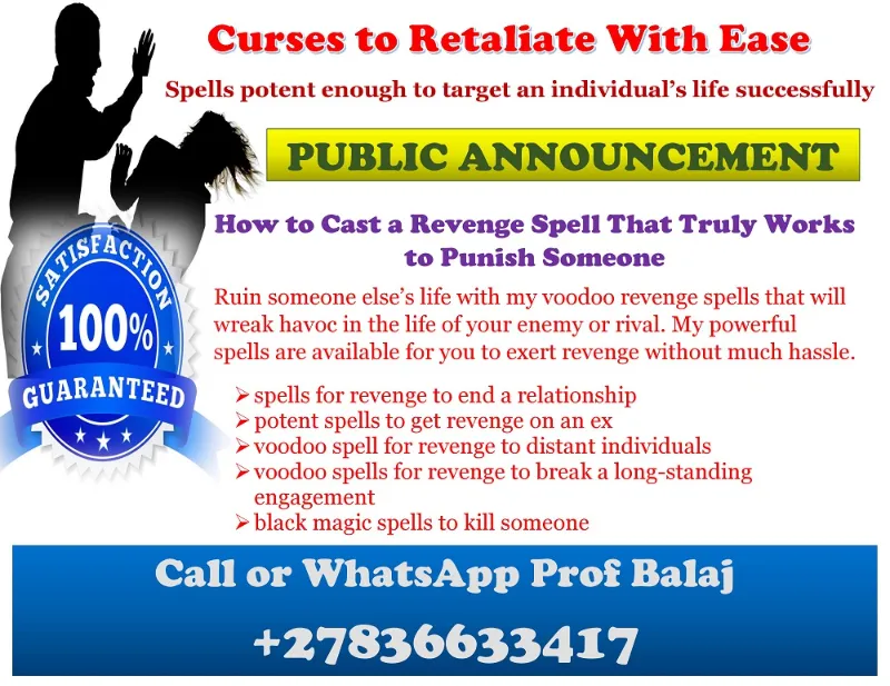 Top 10 Powerful Revenge Spells That Deliver Instant Karma +27836633417
