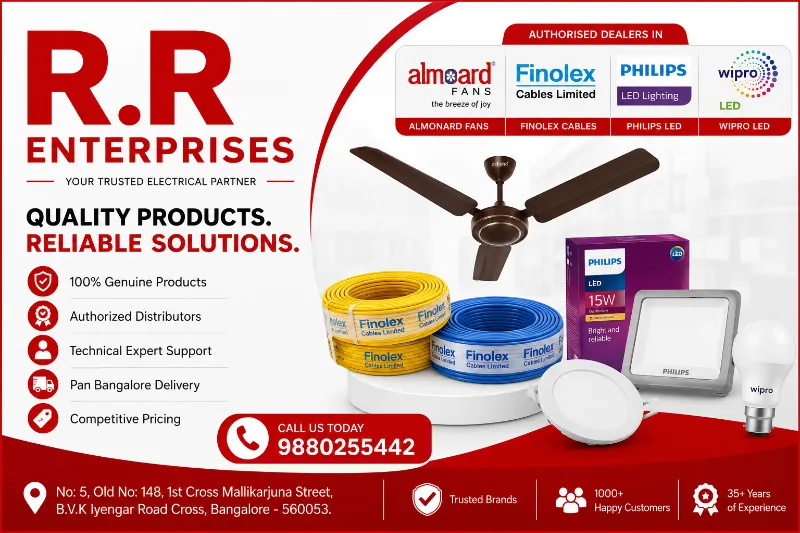 Wipro LED Lights & Fans in Bangalore | R.R Enterprises – Enquire Now