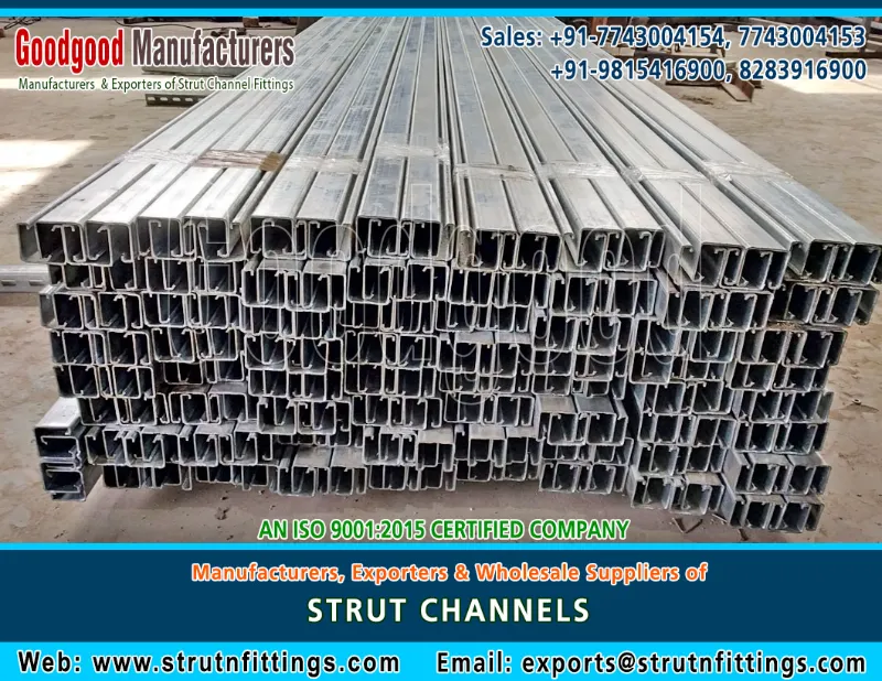 Strut Support Systems, Channel Bractery & Fittings manufacturers expor