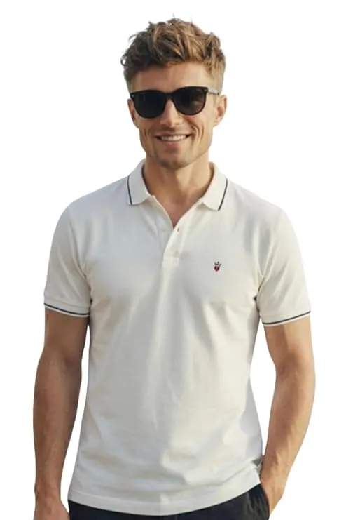 Classic Men's White Polo T-Shirt – Stylish & Comfortable Casual Wear | - Fashion in Surat for ₹999